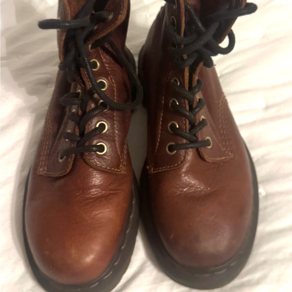 Dr. Martens Brown Lace Up Boots
